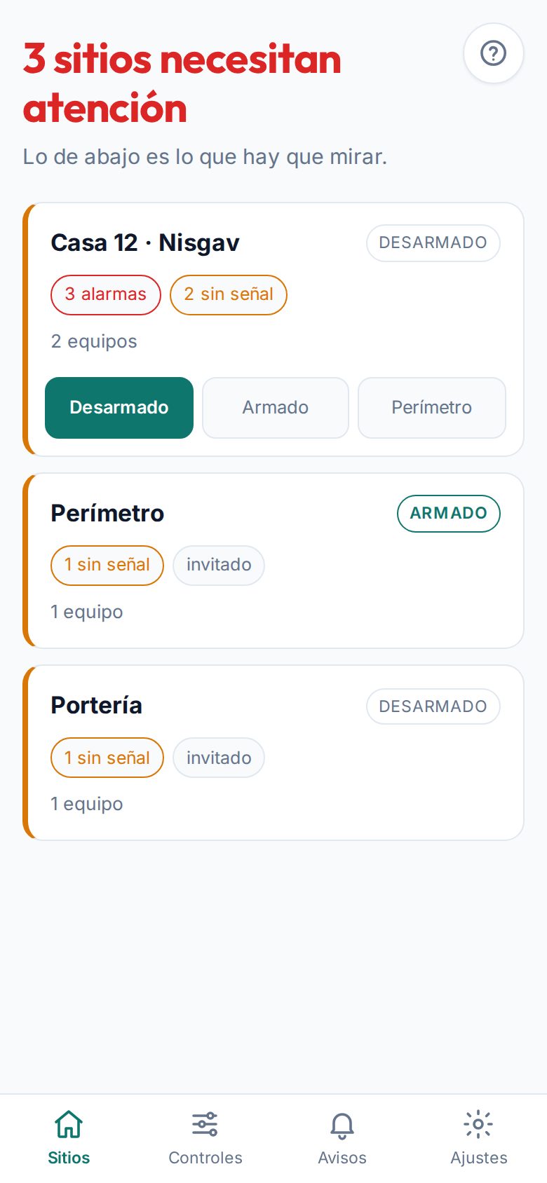 La app de Marta: su Casa 12 y, como invitada, la Portería y el Perímetro del conjunto